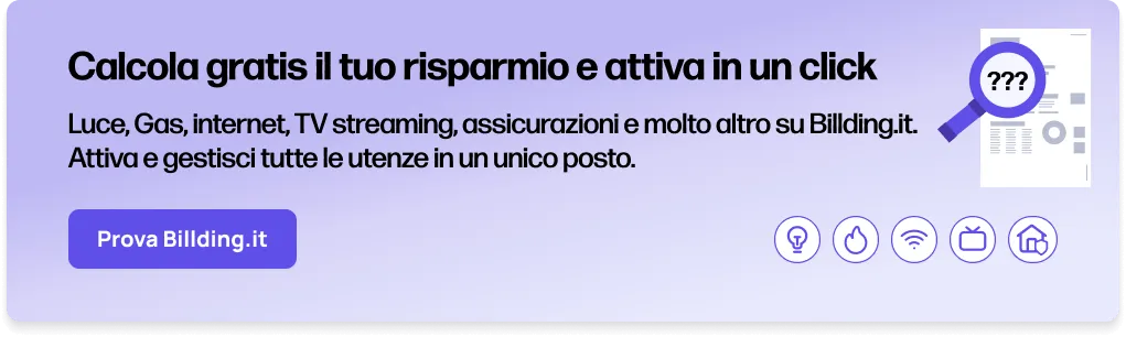 Calcola il risparmio sulle bollette